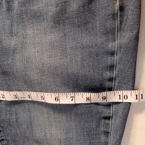 Talbots Jeans Straight Slim Mid Rise Women 8P Mid Wash Blue Stretch Ankle Cotton - Picture 9 of 11